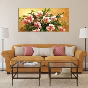 Tranh đơn hoa dâm bụt đỏ CV01317