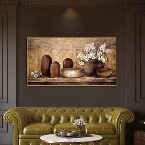 Tranh đơn cổ điển tĩnh vật CV01320