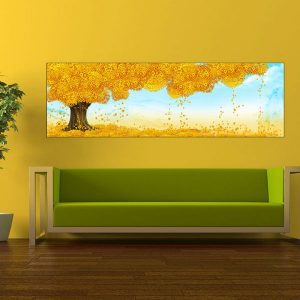 Tranh đơn cây đồng tiền vàng CV01324