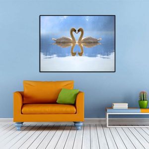 Tranh Thiên Nga Uyên Ương CV01325