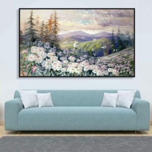 Tranh đơn cánh đồng hoa CV01345