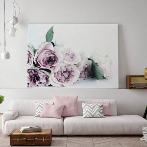 Tranh đơn hoa hồng tím CV01369