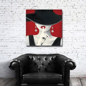 Tranh đơn cô gái nghệ thuật hiện đại CV01427