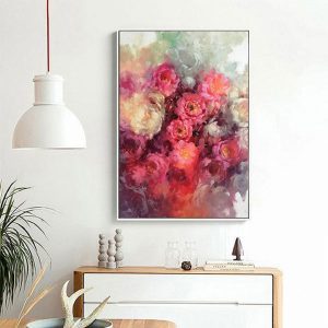 Tranh đơn nghệ thuật hoa hồng CV01438