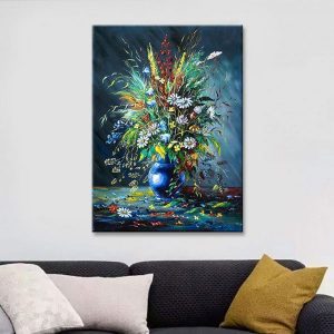 Tranh đơn bình hoa nghệ thuật CV01453