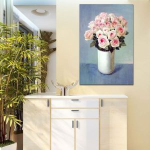 Tranh đơn bình hoa hồng CV01455