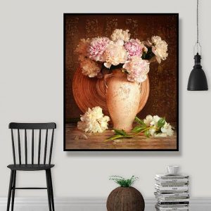 Tranh đơn bình hoa hồng CV01457