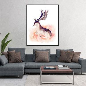 Tranh đơn hươu nghệ thuật CV01461