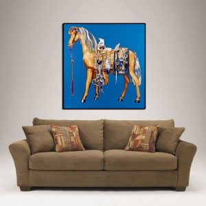 Tranh đơn ngựa nâu CV01482