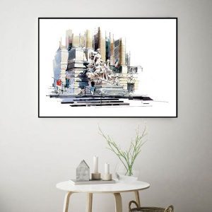 Tranh đơn những bức tượng nghệ thuật CV01493