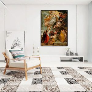 Tranh đơn vẽ sơn dầu đạo thiên chúa  CV01499