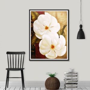 Tranh đơn hoa nhài trắng CV01516