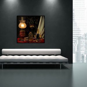 Tranh đơn cây đèn dầu CV01531