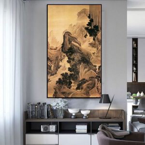 Tranh đơn trừu tượng phong cảnh thiên nhiên CV01548