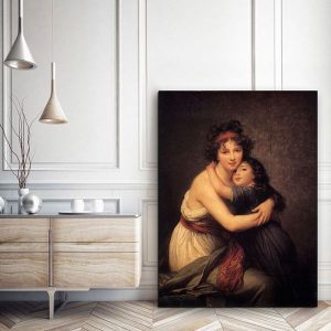 Tranh đơn phong cách châu âu về tình mẹ CV01569