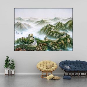 Tranh đơn kiến trúc Vạn Lý Trường Thành CV01573