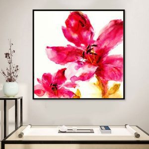 Tranh đơn vẽ hoa 5 cánh hồng CV01610