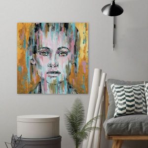 Tranh đơn trừu tượng cô gái CV01650