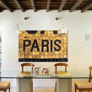 Tranh đơn 3D chữ Paris CV01656