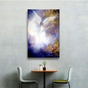 Tranh đơn cô tiên váy trắng CV01659