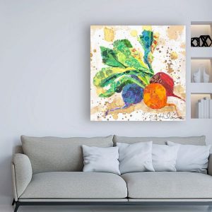 Tranh đơn vẽ củ cải CV01684