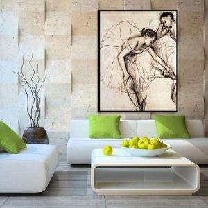 Tranh đơn vẽ vũ công bale CV01685