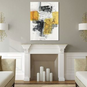 Tranh đơn trừu tượng sơn dầu CV01705