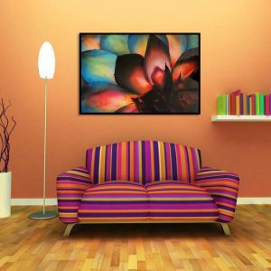 Tranh đơn hoa màu sắc CV01710