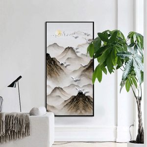 Tranh đơn vẽ thiên nhiên nghệ thuật 3D CV01714