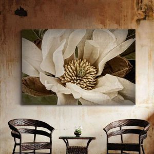 Tranh đơn bông hoa cúc trắng CV01719