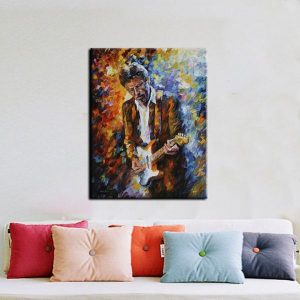 Tranh đơn nghệ sĩ đàn ghita CV01739