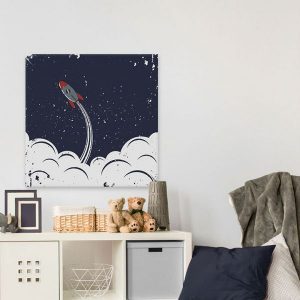 Tranh đơn vẽ tên lửa CV01786