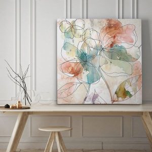 Tranh đơn vẽ hoa nghệ thuật CV01790