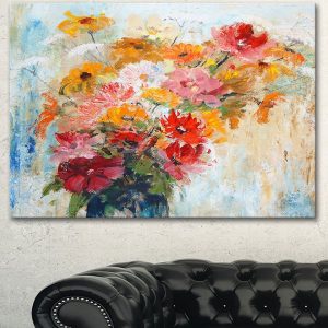 Tranh đơn vẽ hoa sơn dầu CV01793