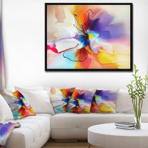 Tranh đơn trừu tượng màu sắc CV01797