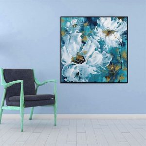 Tranh đơn vẽ hoa sơn dầu nghệ thuật CV01810