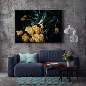 Tranh đơn hoa tulip vàng CV0185