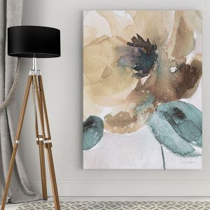 Tranh đơn sơn dầu vẽ hoa poppy CV01879