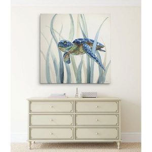 Tranh đơn chú rùa xanh CV01881