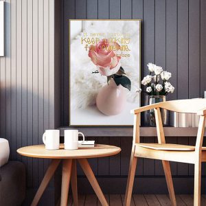 Tranh đơn bình hoa hồng CV01887