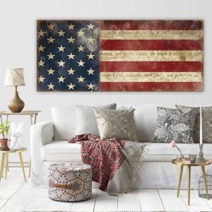 Tranh đơn cờ nước Mỹ CV01893