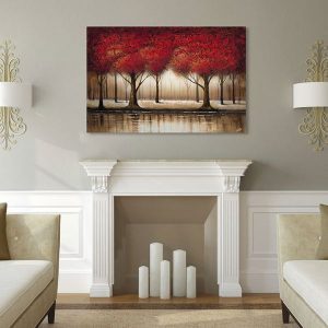 Tranh đơn khu rừng lá đỏ CV01911
