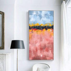 Tranh đơn trừu tượng sơn dầu CV01920