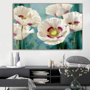 Tranh đơn nghệ thuật hoa poppy CV01955