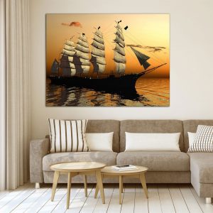 Tranh đoàn thuyền trở về CV01967