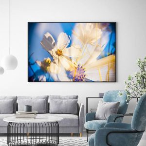 Tranh đơn hoa cúc trắng CV01A018