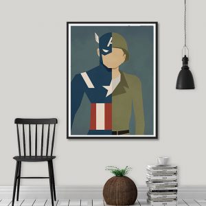 Tranh đơn siêu anh hùng Caption America CV01A043