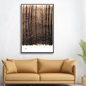 Tranh đơn cánh rừng tuyết trắng CV01A056