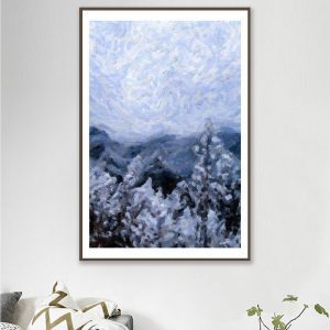 Tranh đơn thiên nhiên núi rừng CV01A062