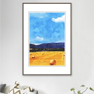 Tranh đơn nghệ thuật cánh đồng vàng CV01A070